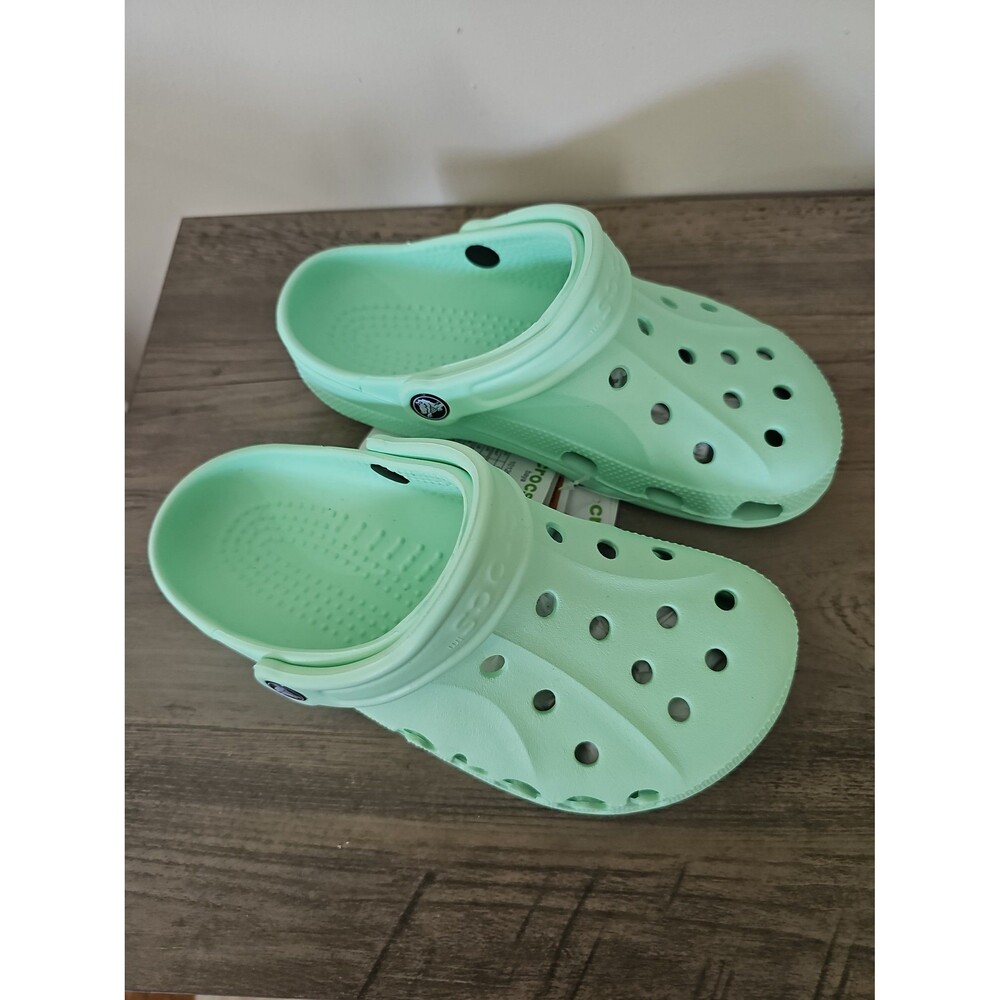 Crocs Sample Clogs NEW Not For Resale Tag Size Women 7 / Men 5 Mint Green Baya